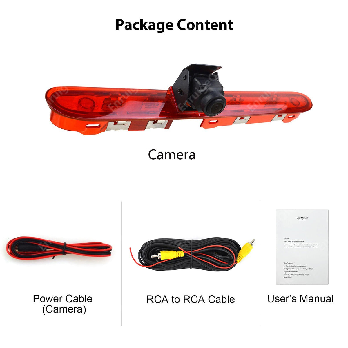 Car Brake Light Reversing Camera for Peugeot Expert Citroen Jumpy Toyota ProAce14