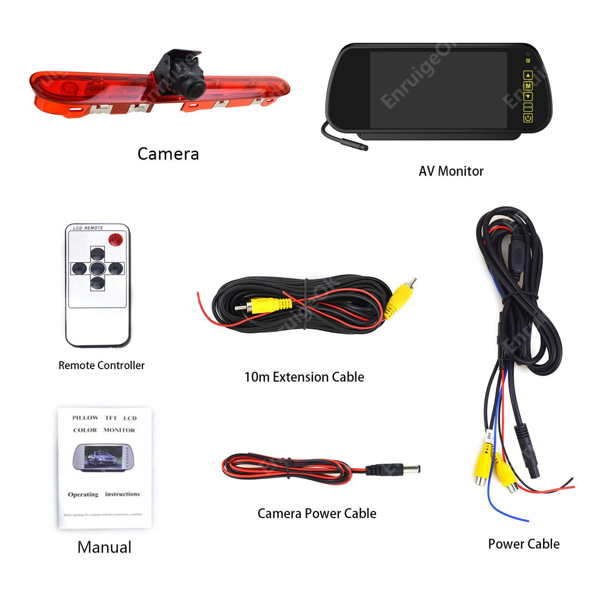 Car Reversing Camera Kit for Citroen Dispatch Peugeot Expert Toyota ProAce21