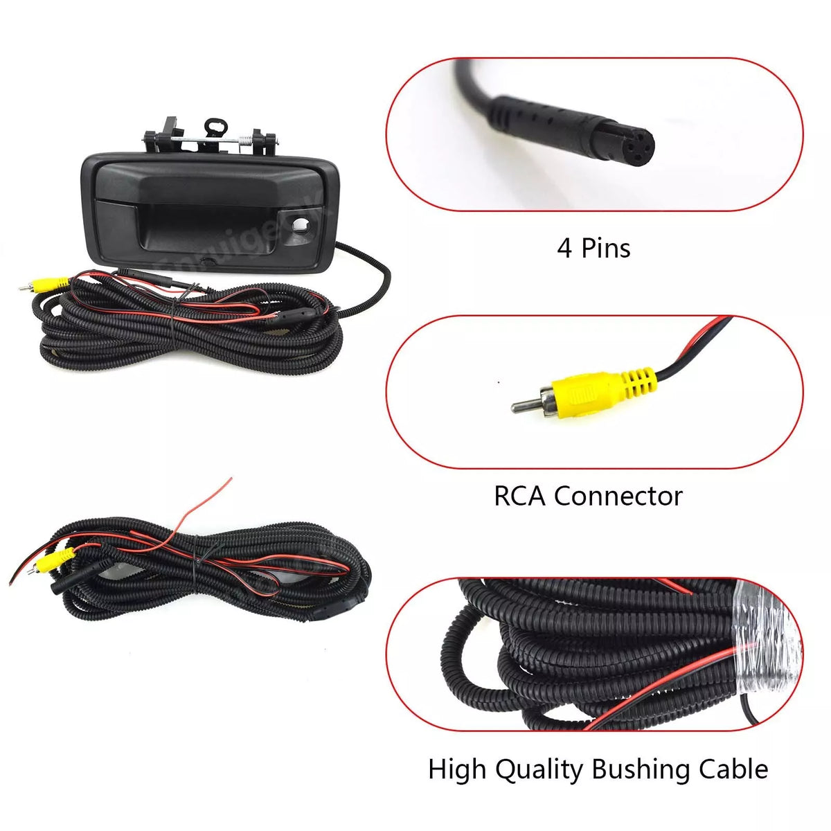 Tailgate Handle Backup Camera For 2015-2020 Chevy Colorado GMC Canyon +7" Monitor
