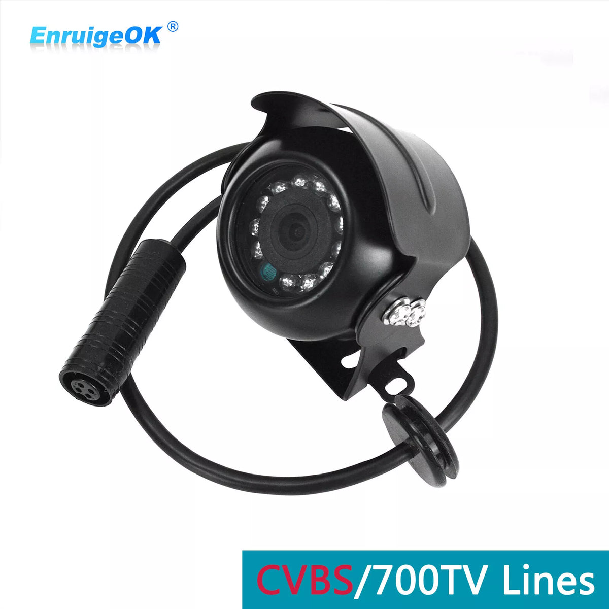 Heavy Duty Rear View Reverse Backup Camera Waterproof for Truck/Trailer 12LED Night Vision