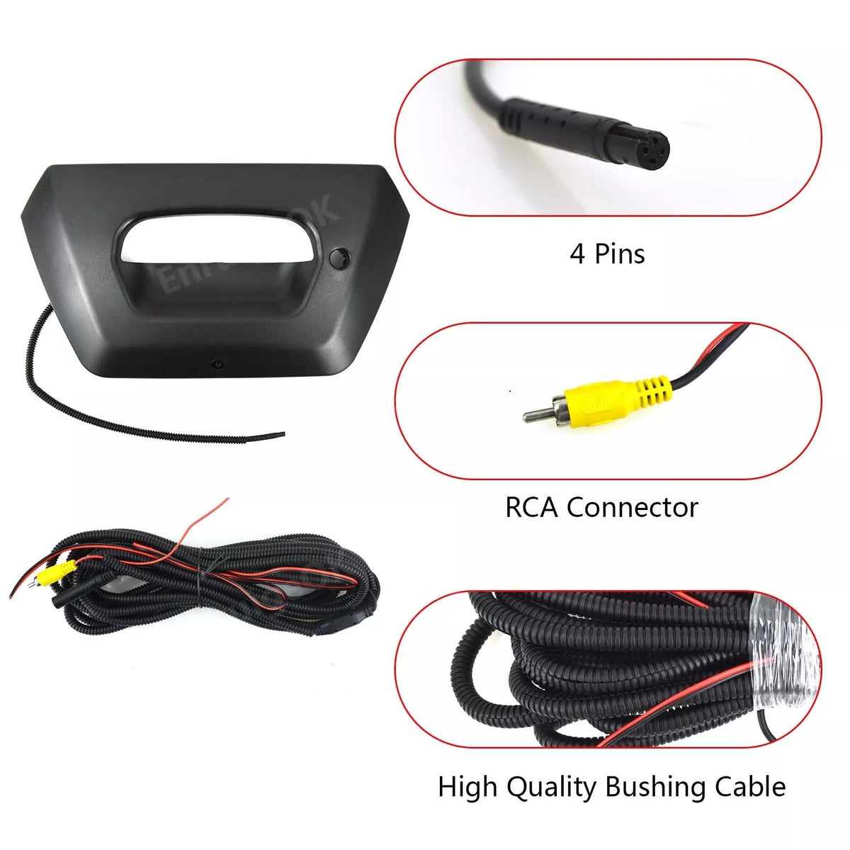 Compatible For 2002-2006 Chevy Avalanche Tailgate Handle with Backup Camera +4.3'' Monitor