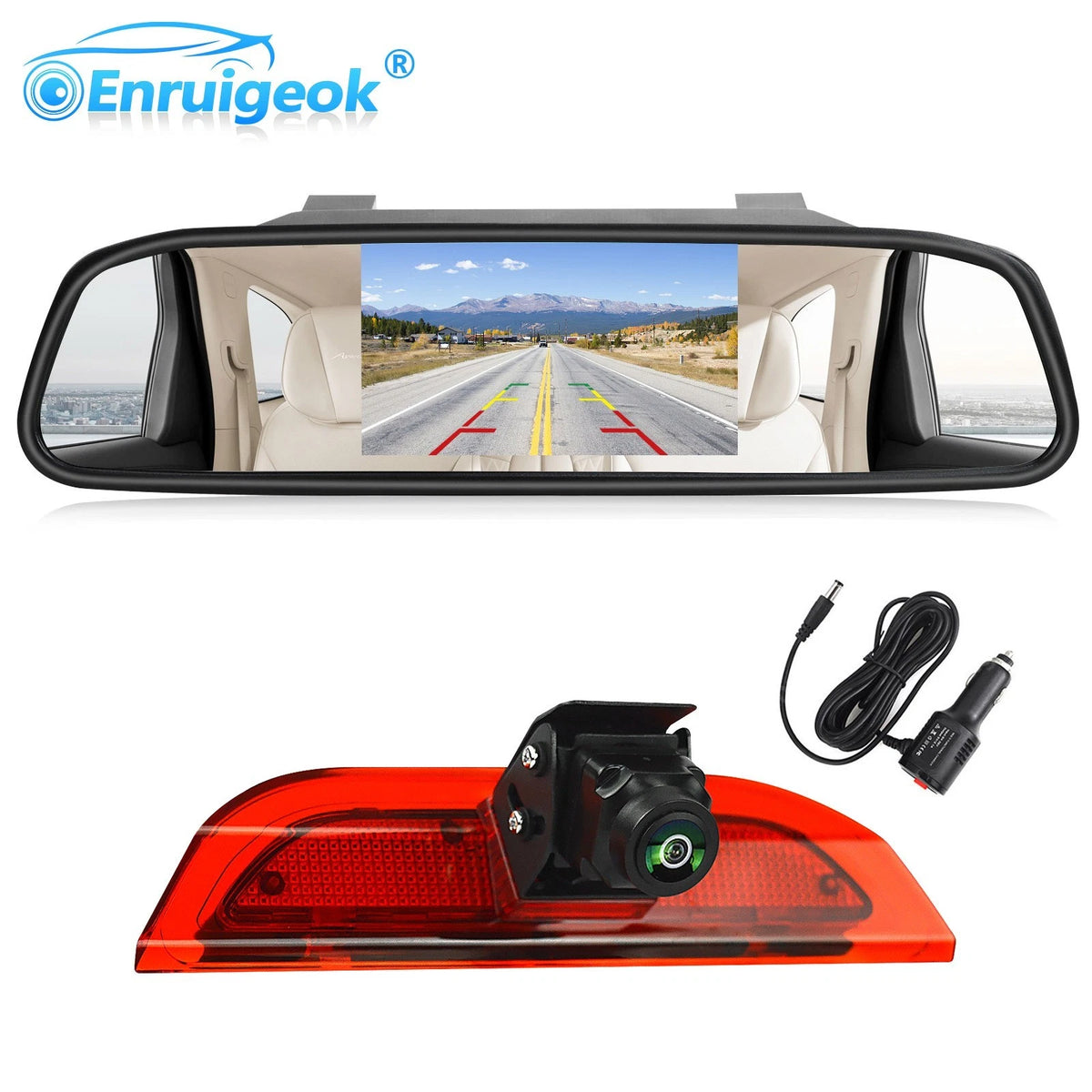 Ford Courier CVBS Camera Kit with 4.3" IPS Mirror Monitor