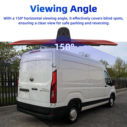 EnruigeOK Car High Mount Brake Light Reversing Camera for Maxus Deliver 9/Edeliver 9/V90,LDV Deliver 9 Parking Backup Reverse Camera
