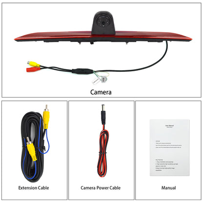 EnruigeOK Car High Mount Brake Light Reversing Camera for Maxus Deliver 9/Edeliver 9/V90,LDV Deliver 9 Parking Backup Reverse Camera