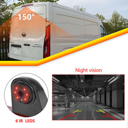 EnruigeOK Car High Mount Brake Light Reversing Camera for Maxus Deliver 9/Edeliver 9/V90,LDV Deliver 9 Parking Backup Reverse Camera