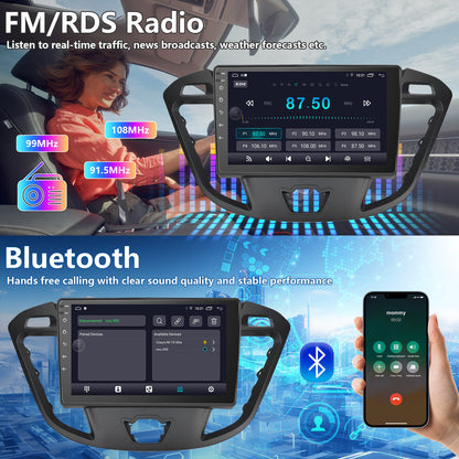 9" HD Touchscreen for Ford Transit Custom 2012-2021