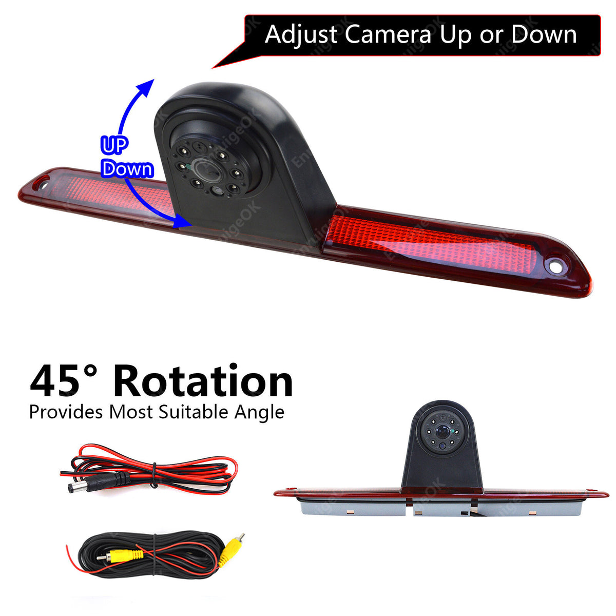 For Mercedes-Benz Sprinter VW Crafter Van Reversing Rear View Brake Light Camera7
