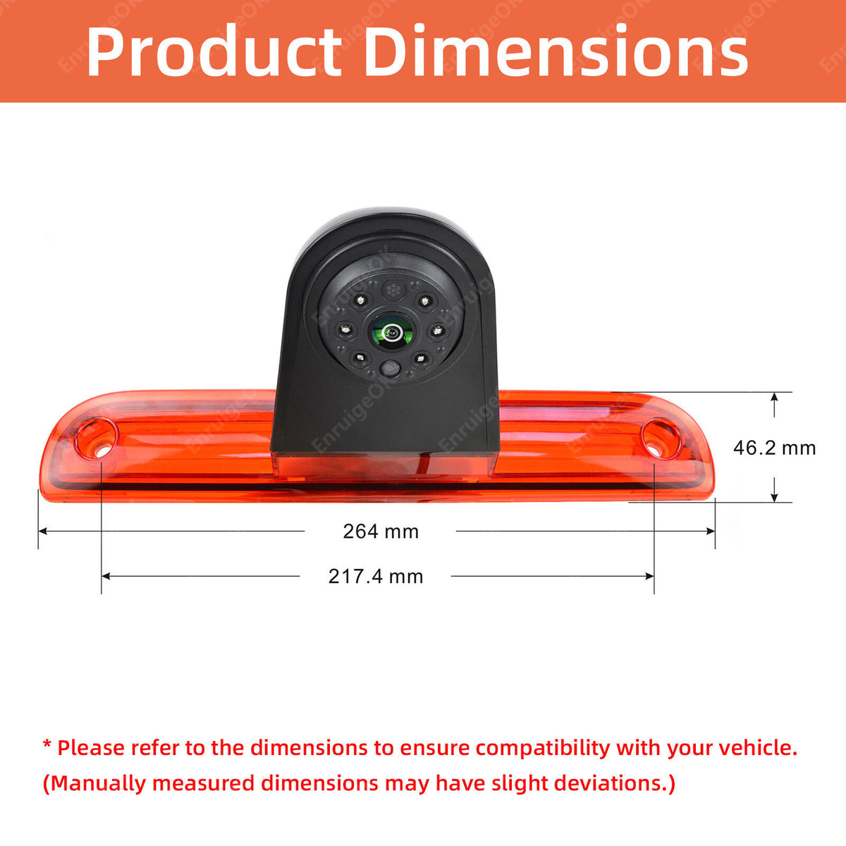 7'' Monitor&Rear Brake Light Reversing Camera Kit for Fiat Ducato Peugeot Boxer3