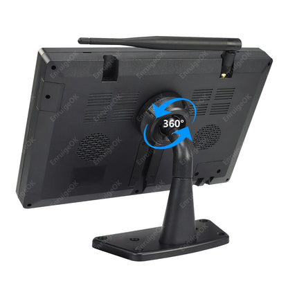 Wireless 10.1" DVR Monitor Split Screen 1080P Rear View Camera BSD For Truck/Bus12