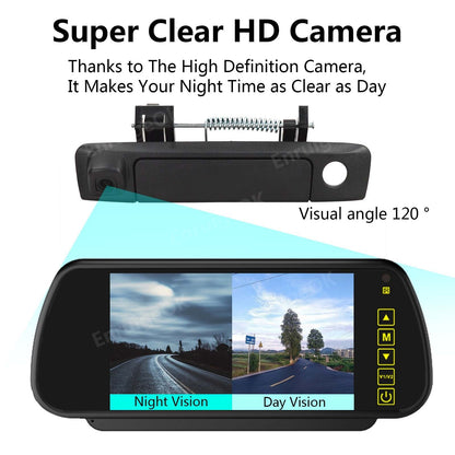 Tailgate Handle Backup Rear View Camera for Ford Ranger Mazda BT50 + 7'' Monitor2