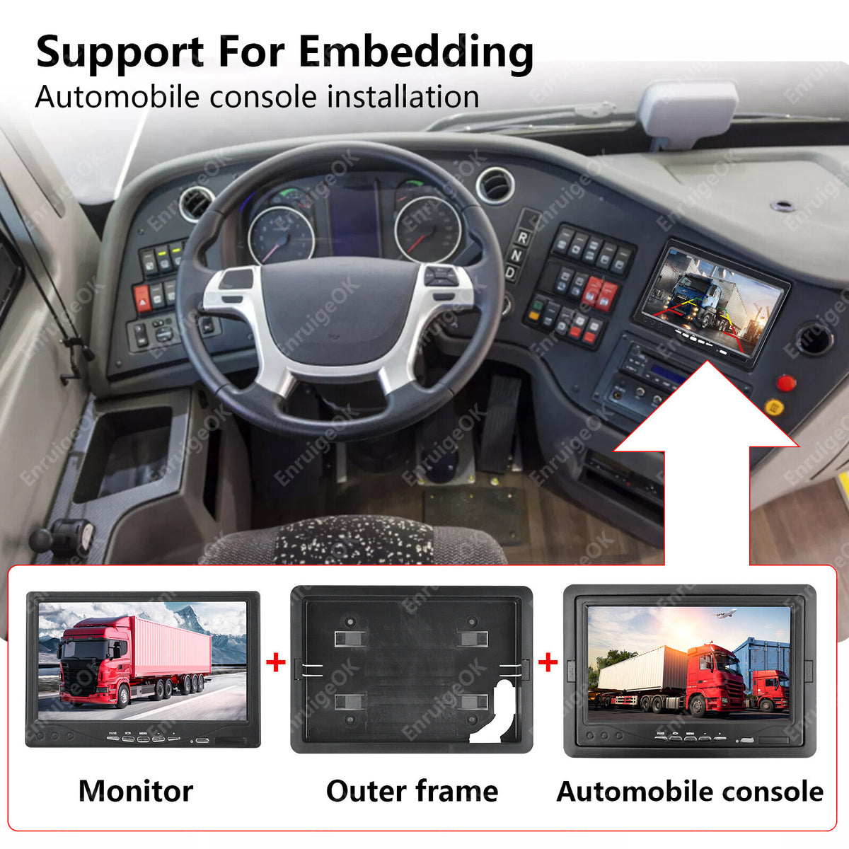 Fiat Ducato Citroen Relay Peugeot Boxer Rear Brake Light Reversing Camera Kit9