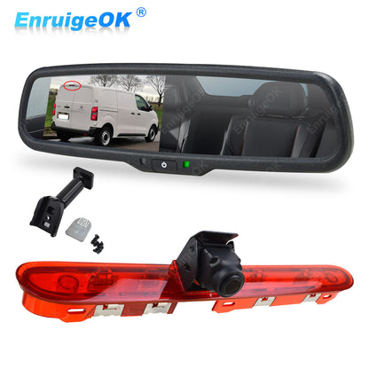Citroen Dispatch Peugeot Expert Rear Brake Light Reversing Camera & 4.3" Monitor0