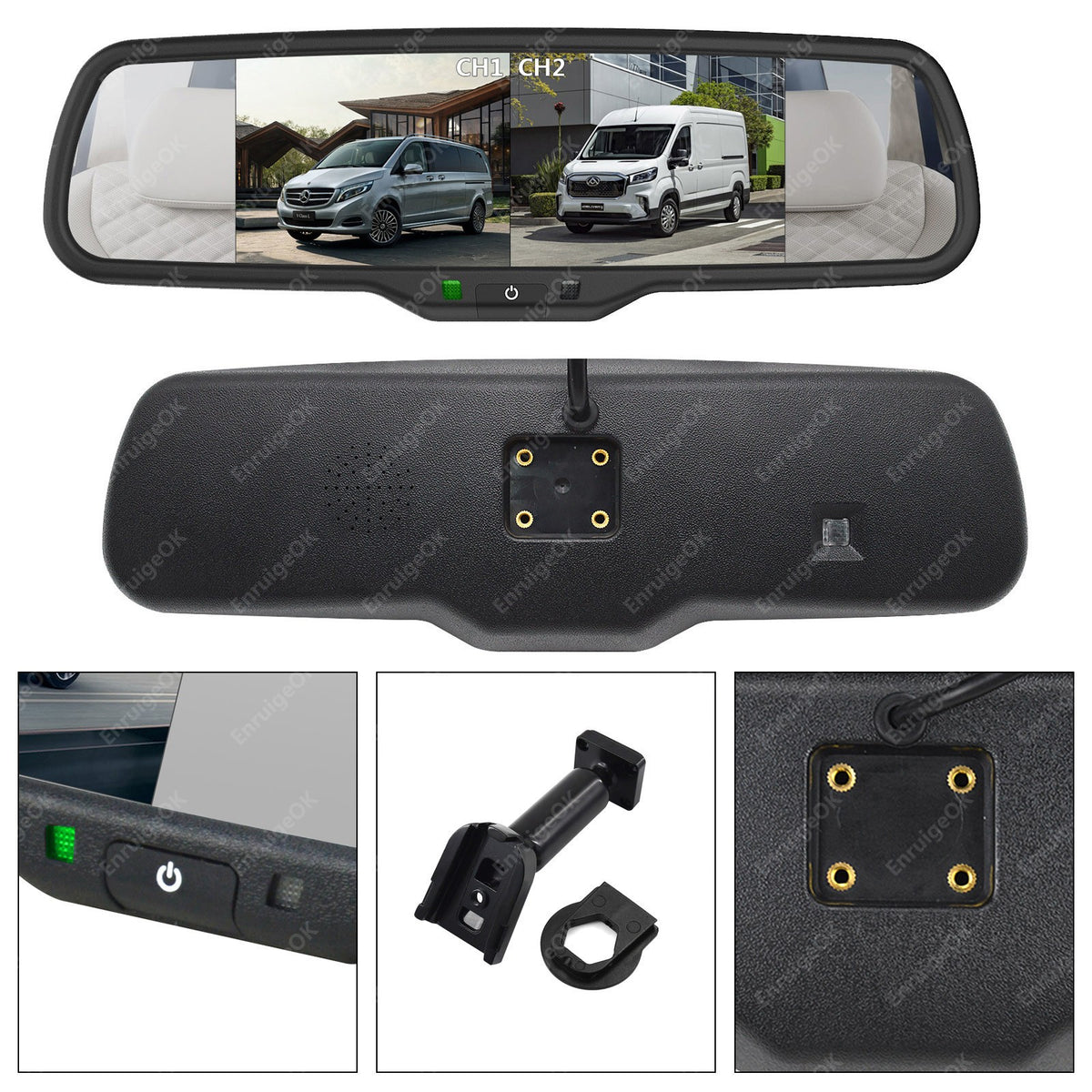 Fiat Ducato Peugeot Boxer Rear Brake Light Reversing Camera + 6.86" Split Screen10