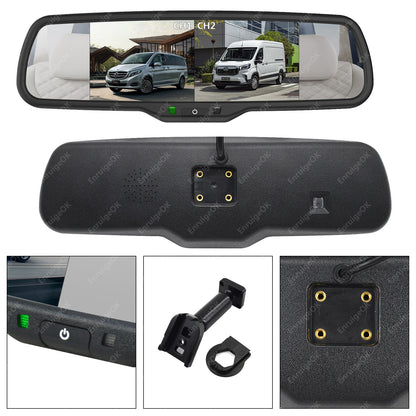 Fiat Ducato Peugeot Boxer Rear Brake Light Reversing Camera + 6.86" Split Screen10