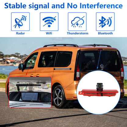 For VW Caddy MK3 2003-2016 Wireless Rear Brake Light Reversing Camera Kit3