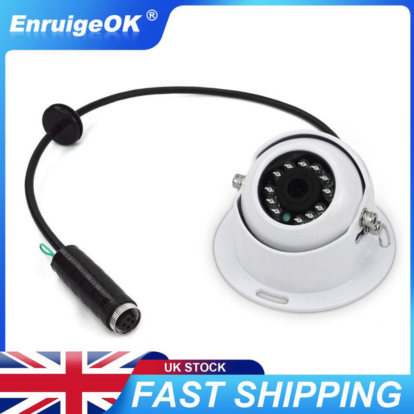 White 4 PIN Heavy Duty Caravan IR Colour Reversing Rear view Camera 9V-36V Bus0