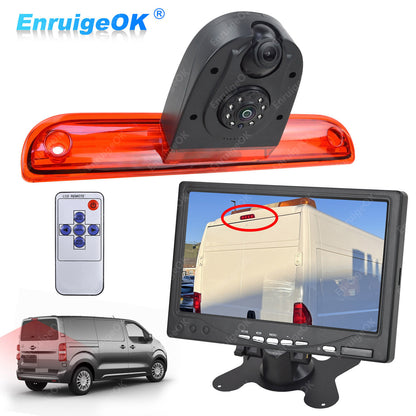Fiat Ducato Citroen Relay Peugeot Boxer Dual Rear Brake Light Reverse Camera Kit0