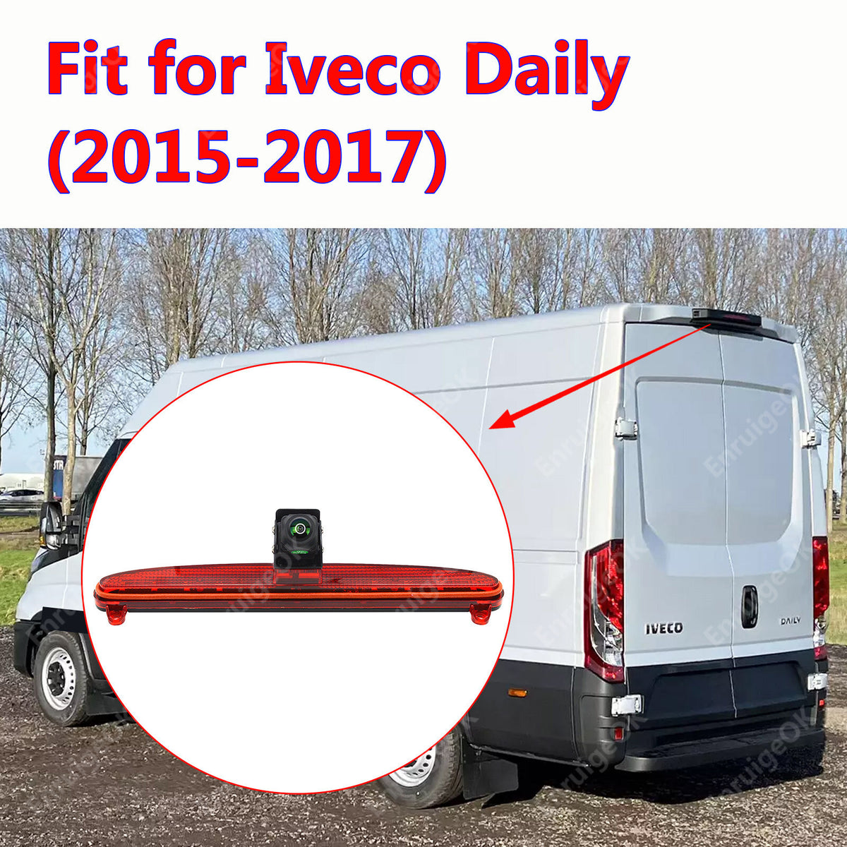 Reverse Camera For IVECO DAILY 2015-2017 Gen 6 Rear Brake Light & 5" Monitor2