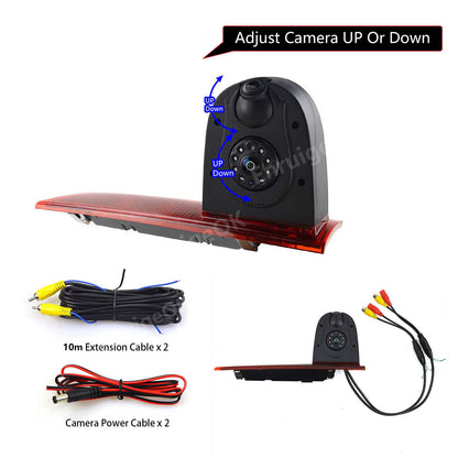 Dual Brake Light Reverse Camera For Ford Transit Custom 2016-Present Barn Doors11