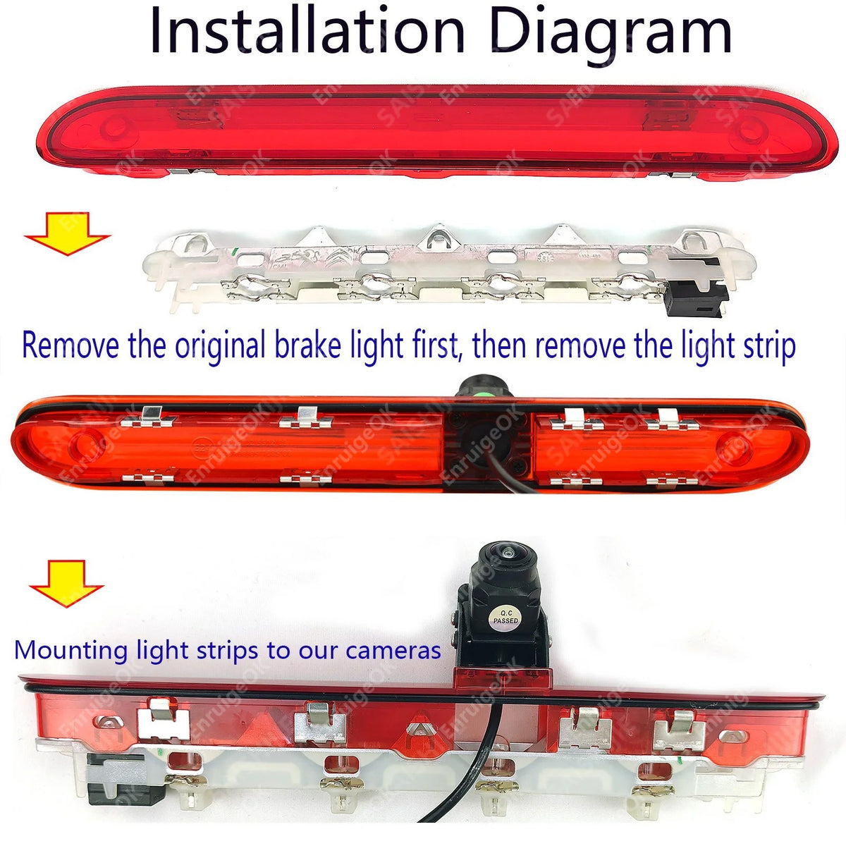 Wireless Reverse Camera Kit for Peugeot Expert Citroen Dispatch Vauxhall Vivaro3