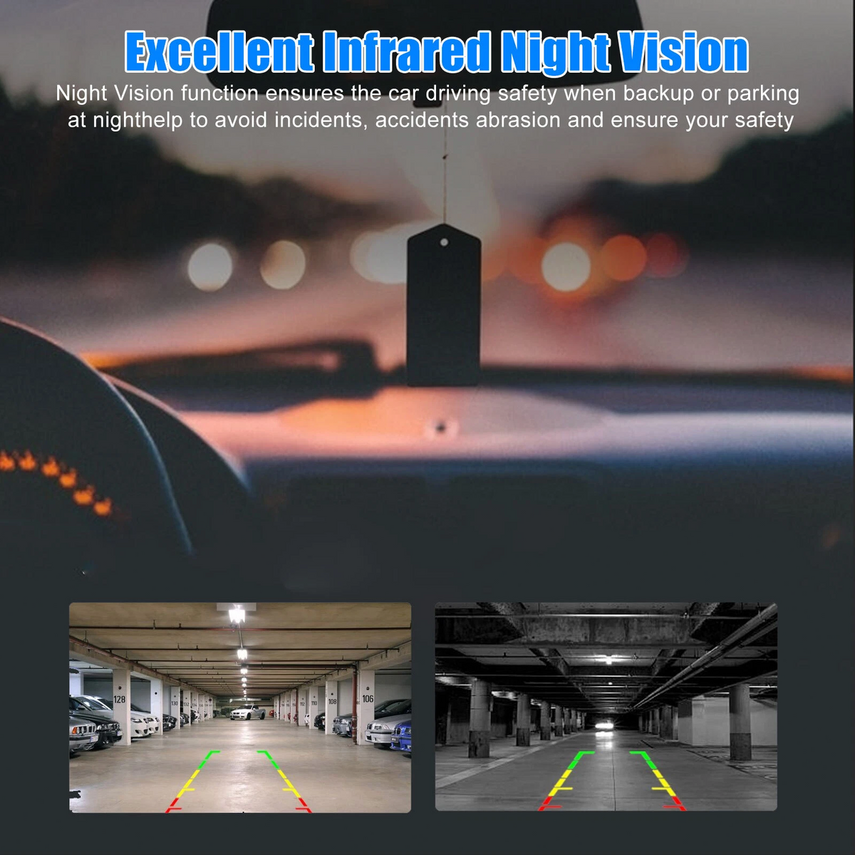 170° Car Rear View Backup Camera Reverse Parking Cam Waterproof HD Night Vision3