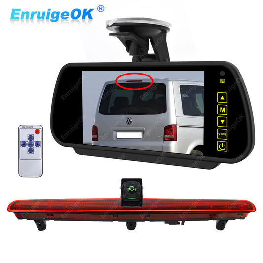 7" Monitor Brake Light Reversing Camera For VW Transporter T5 Tailgate Version0