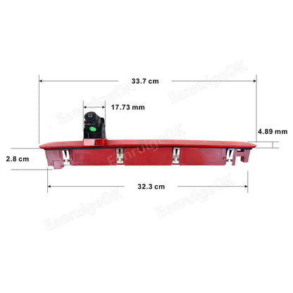 3rd Brake Light Rear View Backup Camera and Monitor Kit for VW Transporter T62