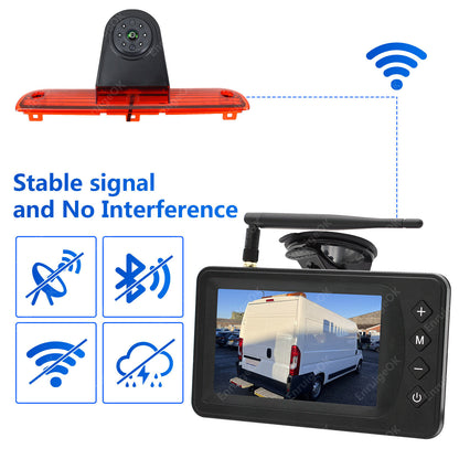 Wireless 5" Monitor & Brake Light Reversing Camera For Fiat Ducato Citroen Relay6
