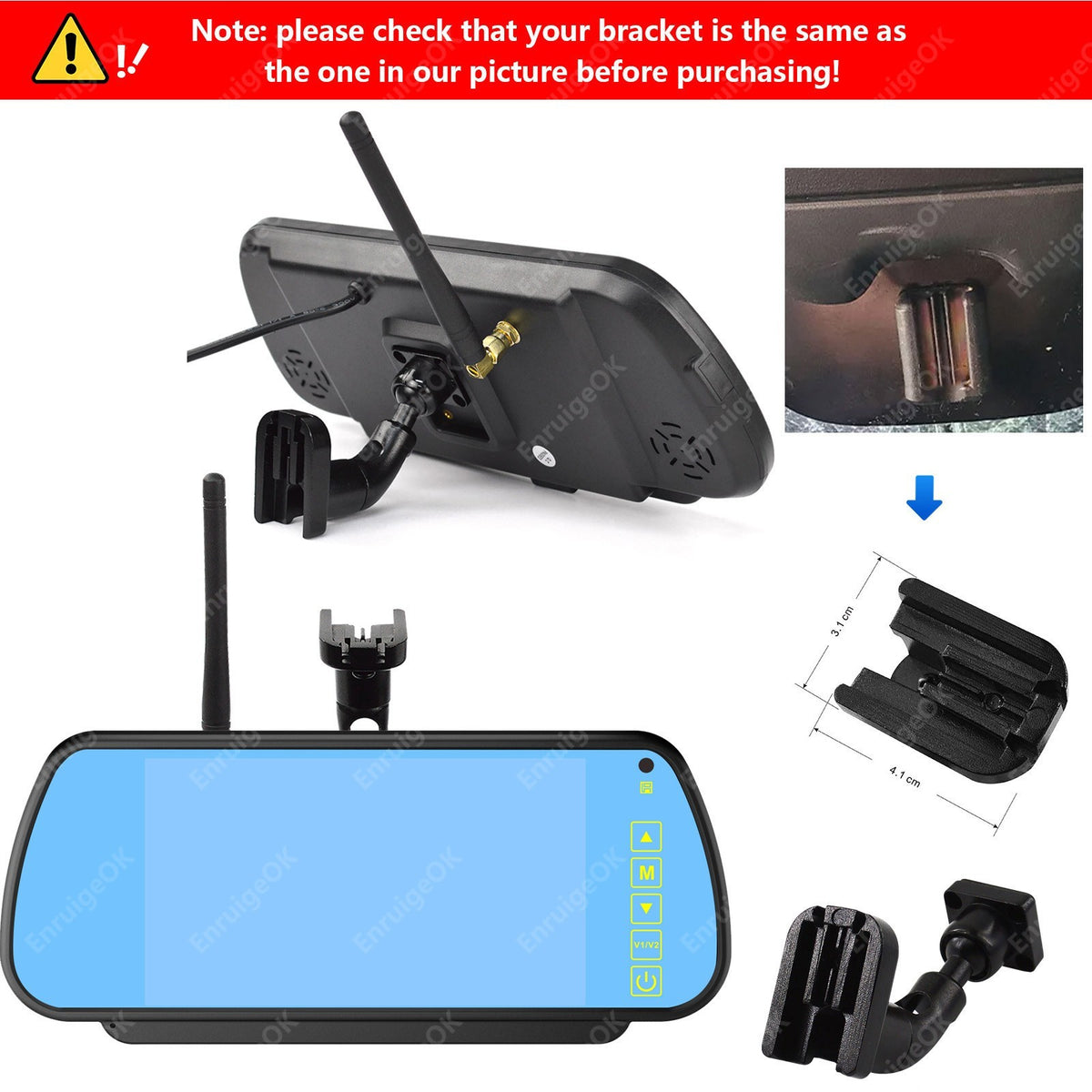 Mercedes-Benz Sprinter VW Crafter HD Rear Brake Light Reversing Camera Kit