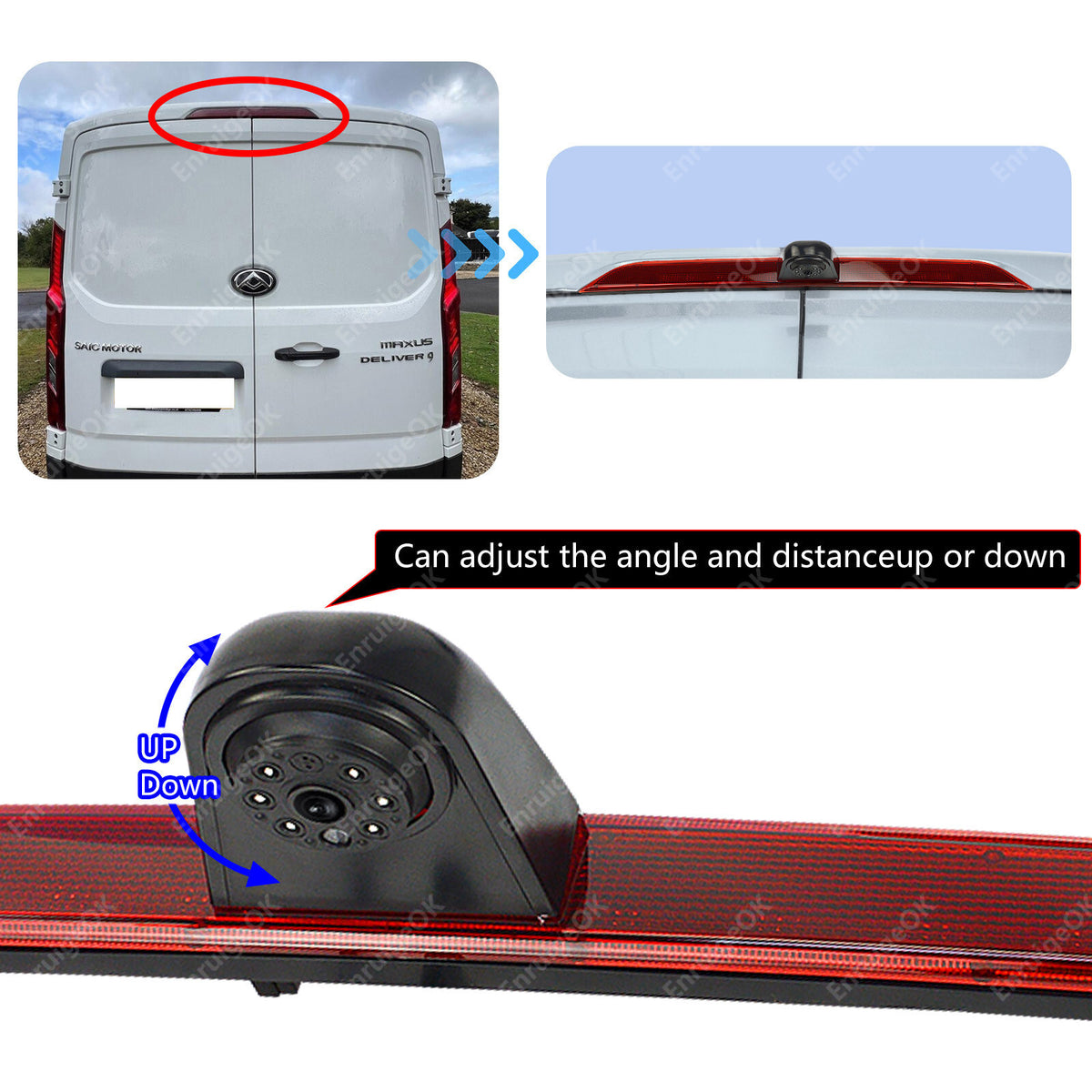 Rear Brake Light Reversing Camera for Maxus Deliver 9 e Deliver 9 2020-20248