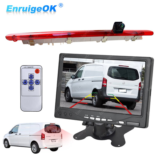 7" Monitor & Brake Light Reversing Camera For Mercedes-Benz Vito Tailgate W4470