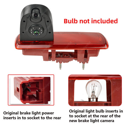 Dual Lens Rear Brake Light Reversing Camera Kit for Opel Vivaro Renault Trafic 35