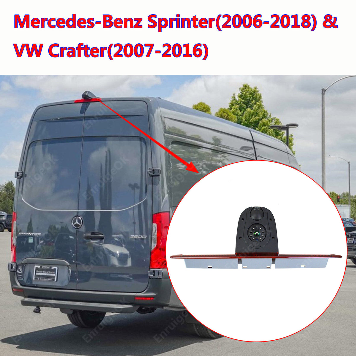 Dual Brake Light Reversing Camera Kit for Mercedes-Benz Sprinter / VW Crafter2