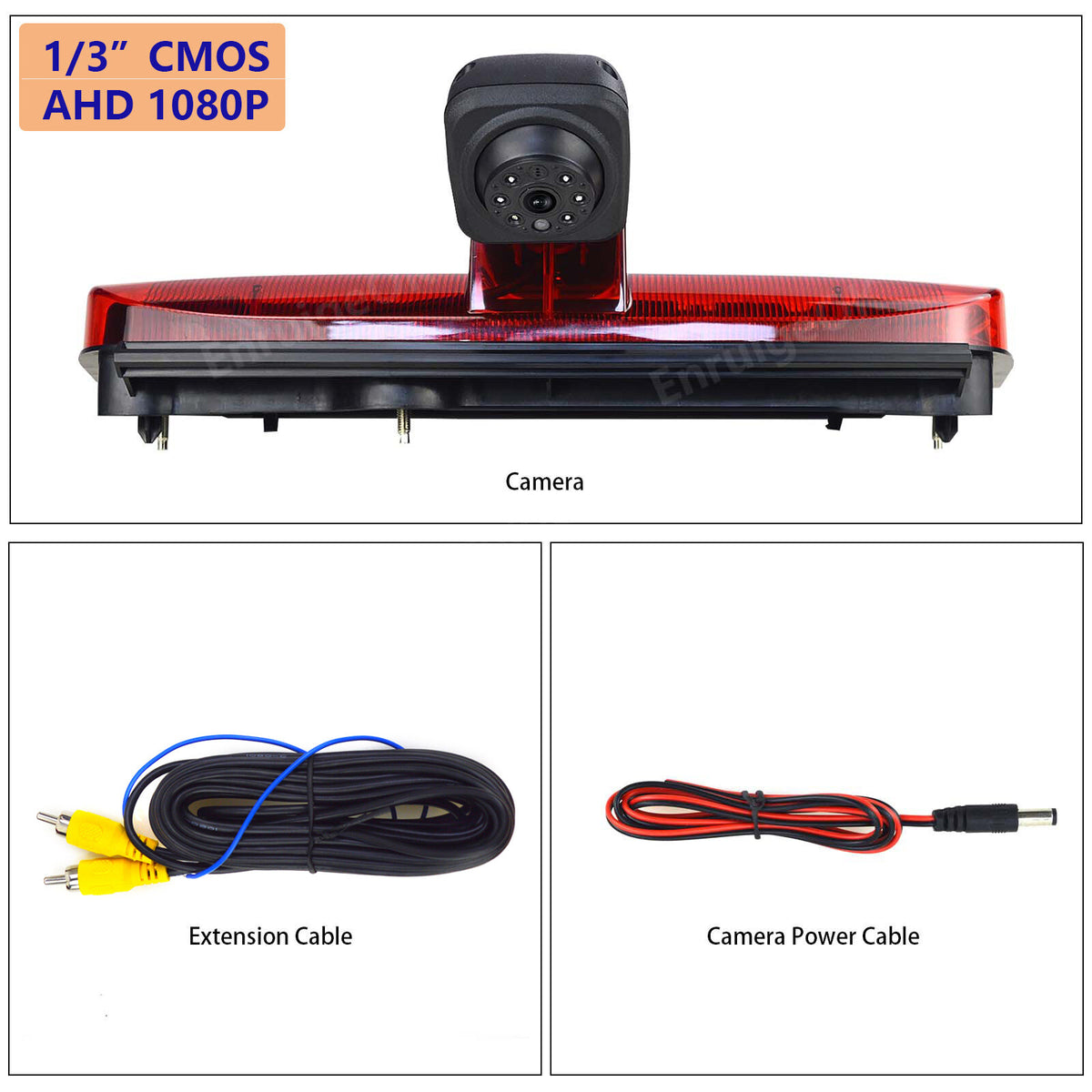 Third Brake Light Backup Rear View Camera for Ford Transit Connect (2014–2023)