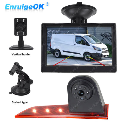 5" Monitor HD Rear View Brake Light Reversing Camera For Ford Transit Custom Van0