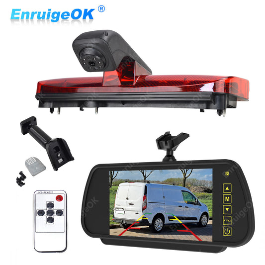 Rear Brake Light Reverse Camera For Ford Transit Connect Van &7" Mirror Monitor0