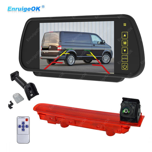 Brake Light Rear View Reversing Camera for VW Transporter T5 & T6 & 7'' Monitor0