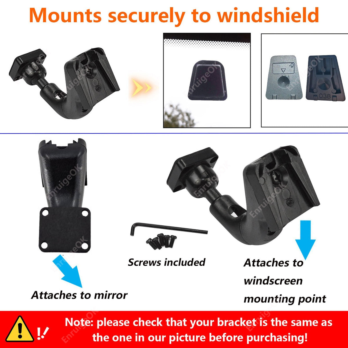 Vehicle Interior OEM Windshield Rear View Mirror Bracket for Fiat VW Toyota KIA11