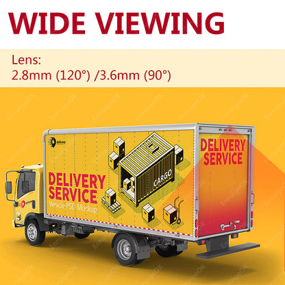 Dual Lens Rear View Reverse Camera Roof Mount For Mercedes-Benz Sprinter Van5