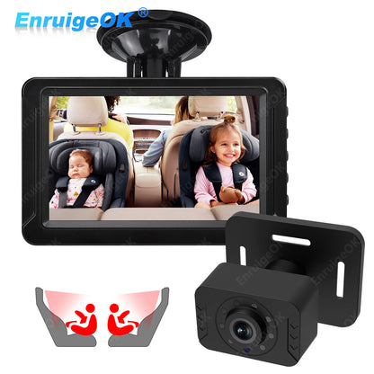 5'' 1080P Baby Car Camera Monitor for Rear Seat HD IR Night Vision0