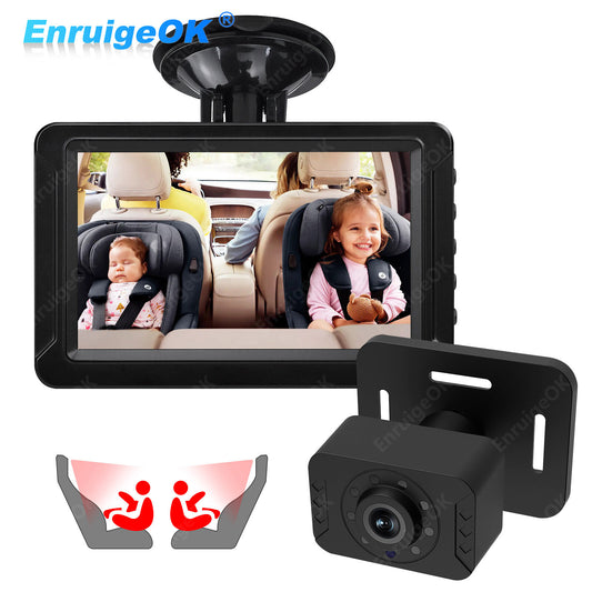 5'' 1080P Baby Car Camera Monitor for Rear Seat HD IR Night Vision0