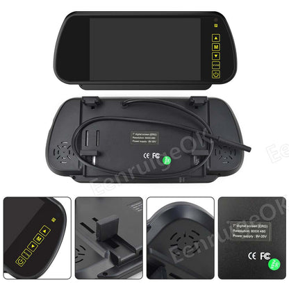 7" Mirror Monitor Brake Light Reverse Camera for Peugeot Expert Citroen Dispatch21