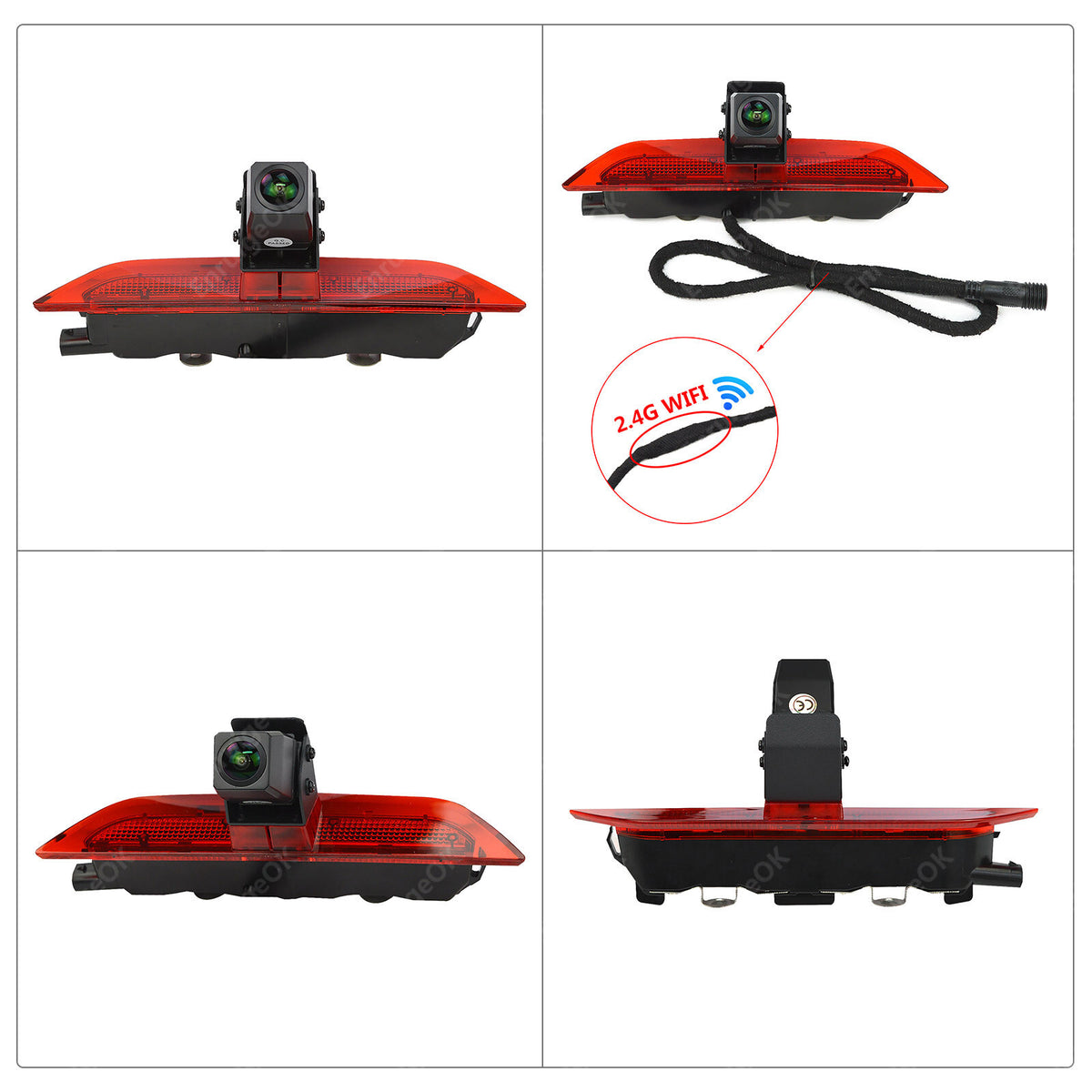 For VW Caddy MK4 2020-Present Wireless Rear Brake Light Reversing Camera Kit9