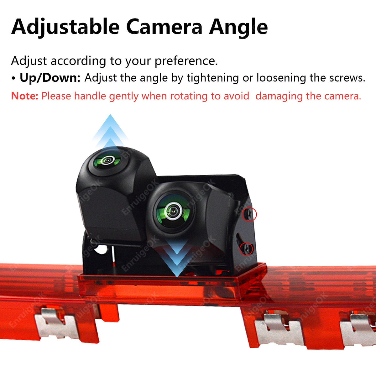 Citroen Dispatch Peugeot Expert Dual Brake Light Reversing Camera &6.86" Monitor6