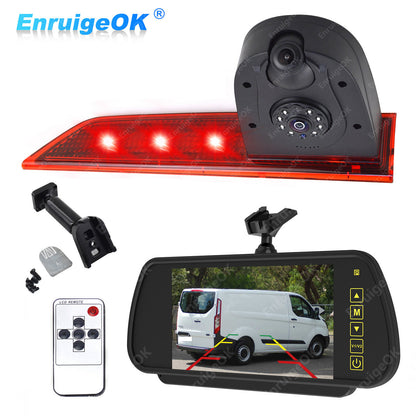 7" Monitor Door Brake Light IR Rear View Reverse Camera For Ford Transit Custom0