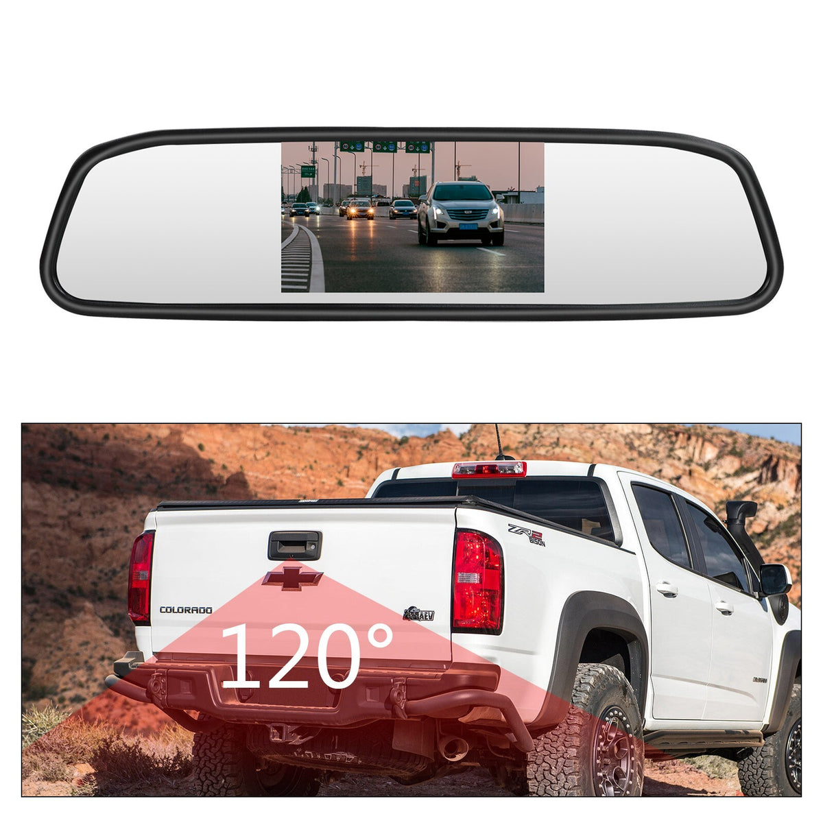 Rear Tailgate Handle Backup Camera Kit For Chevy Colorado GMC Canyon (2015-2020)10