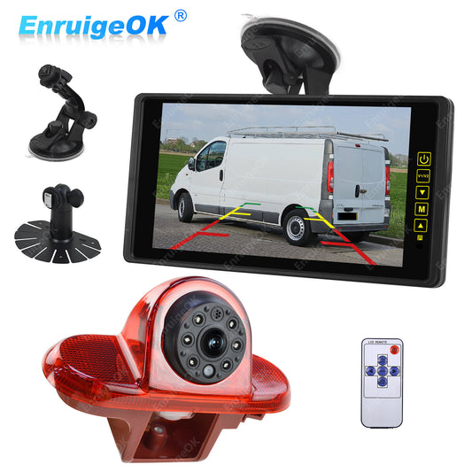 9'' Monitor Rear Brake Light Reversing Camera for Renault Trafic Vauxhall Vivaro0