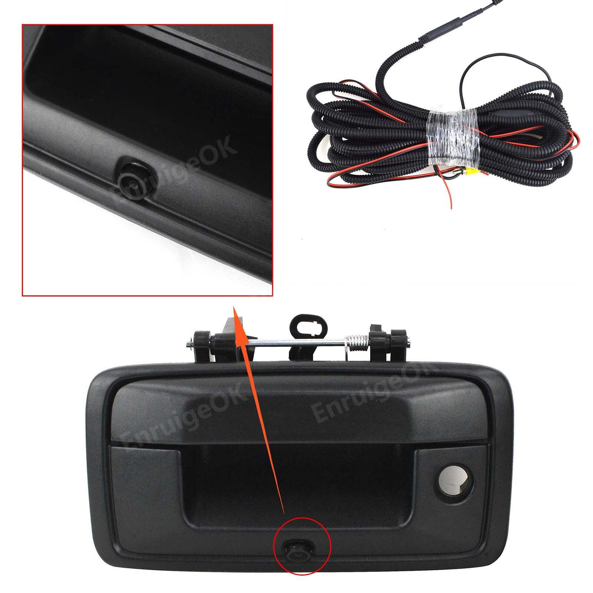 Tailgate Handle with Backup Camera Kit For Chevy Silverado GMC Sierra 1500 25003