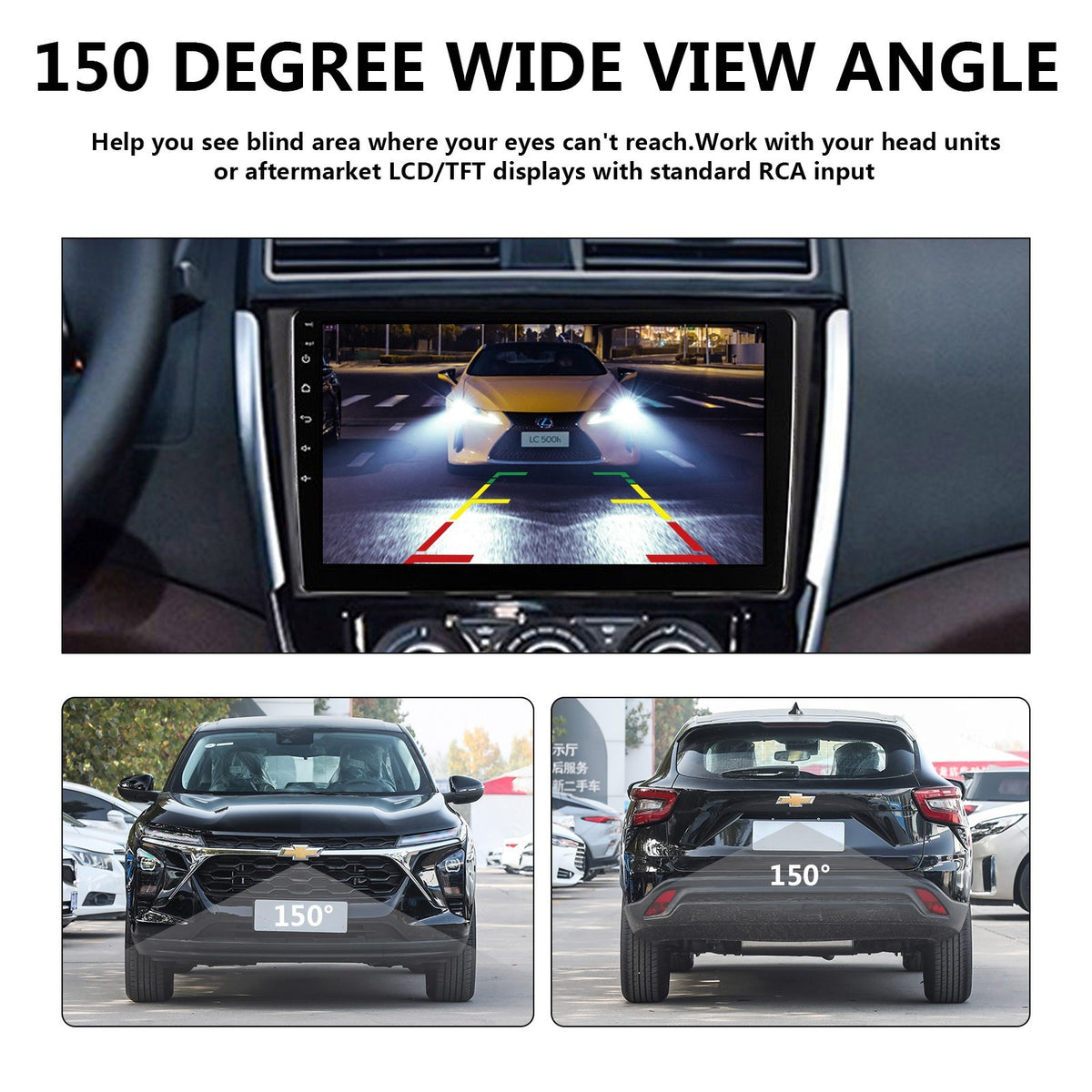 Universal Rear View Backup Camera Reverse Parking Cam HD Night Vision Waterproof7