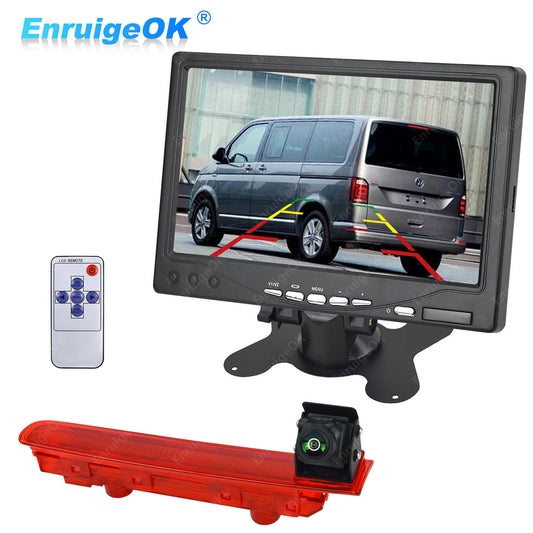 7" Monitor & Brake Light Reversing Camera For VW Transporter T5 /T6 2010-Onwards0
